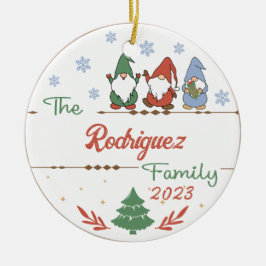 Adorno De Cerámica Navidades Gnomes