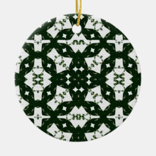 Adorno De Cerámica Navidades Green Garland