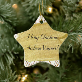 Adorno De Cerámica Navidades guerreros de la escoliosis