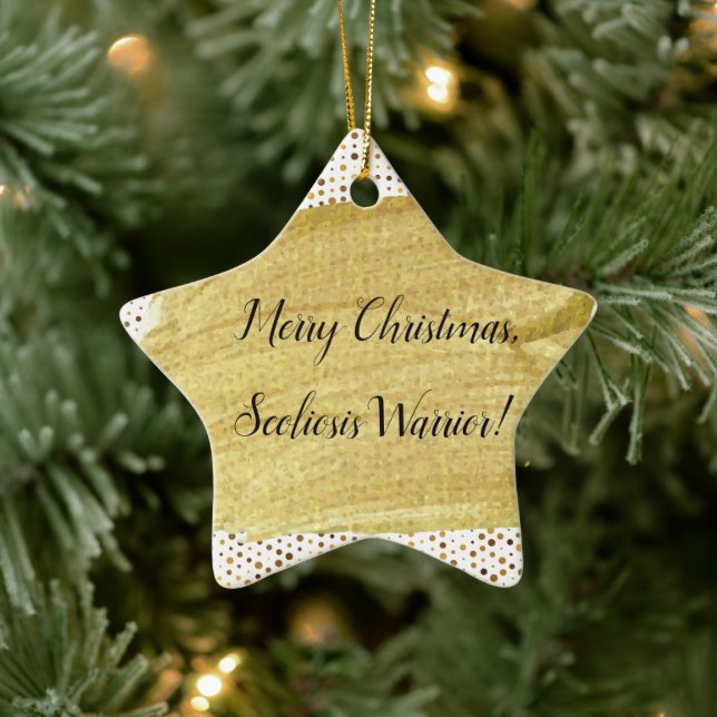 Adorno De Cerámica Navidades guerreros de la escoliosis (Árbol)