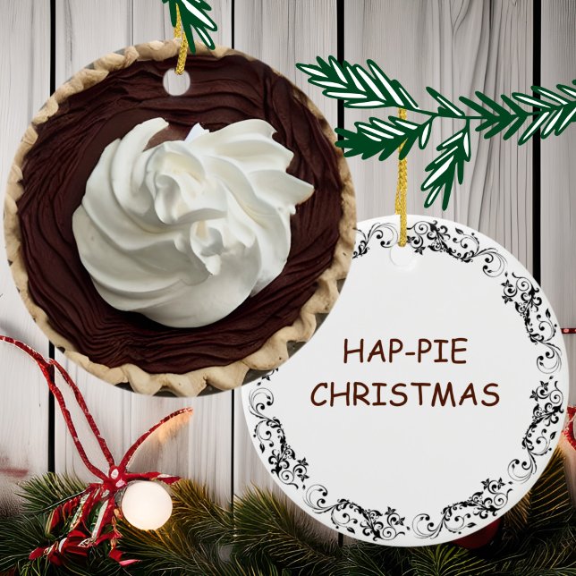 Adorno De Cerámica Navidades Hap-pie | Divertido paquete de comida (Subido por el creador)