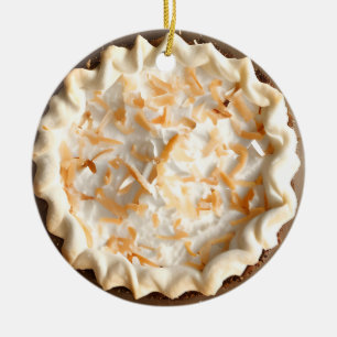 Adorno De Cerámica Navidades Hap-pie Navidades de Coconut Cream Pie