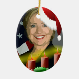 Adorno De Cerámica navidades hillary clinton