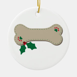 Adorno De Cerámica Navidades Huesos