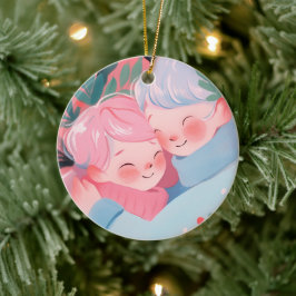 Adorno De Cerámica Navidades Hug