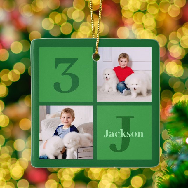 Adorno De Cerámica Navidades infantiles personalizados de Collage de  (Subido por el creador)