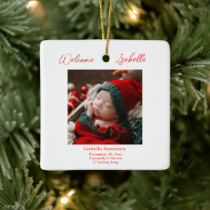Adorno De Cerámica Navidades Invitación del bebé