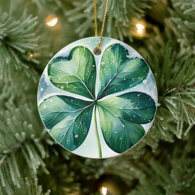 Adorno De Cerámica Navidades irlandeses bendiciendo lo personalizado (Árbol)