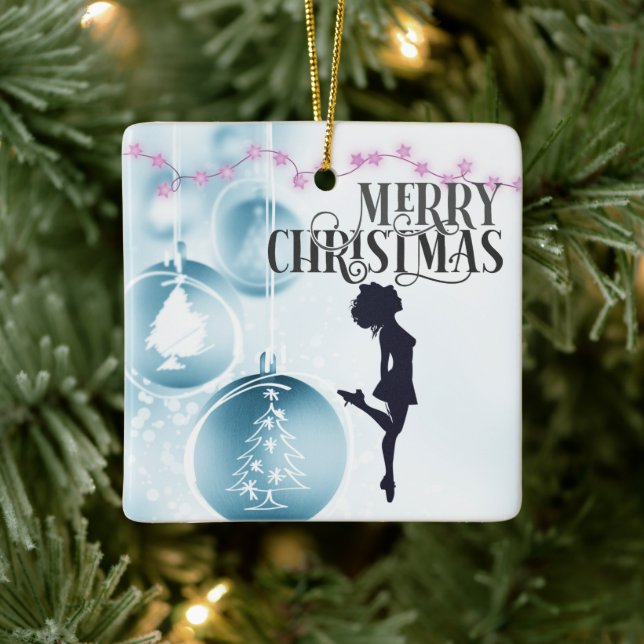 Adorno De Cerámica Navidades irlandeses de danza personalizada Hard S (Árbol)