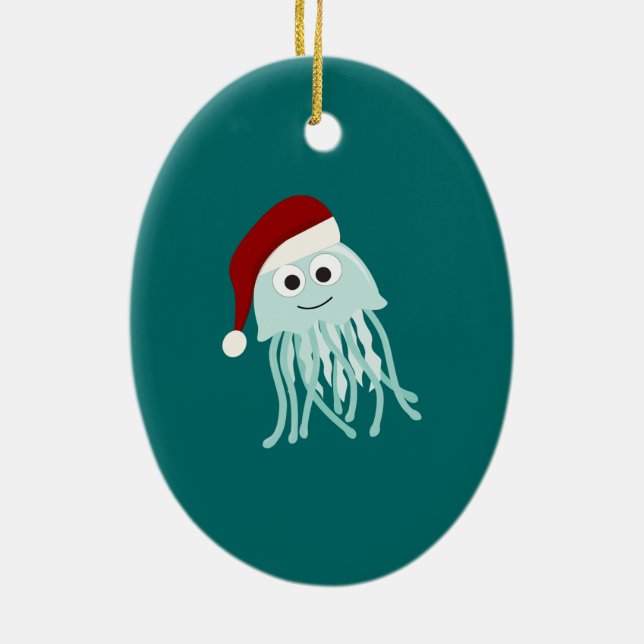 Adorno De Cerámica Navidades Jellyfish (Atrás)
