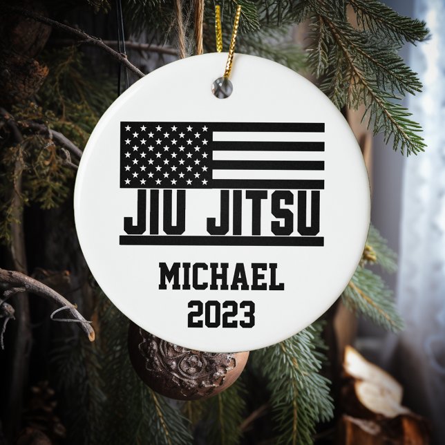 Adorno De Cerámica Navidades Jiu Jitsu Personalizado (Subido por el creador)