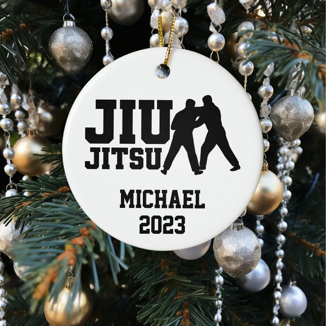 Adorno De Cerámica Navidades Jiu Jitsu Personalizado (Subido por el creador)