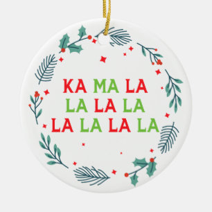 Adorno De Cerámica Navidades Kamala Harris Vicepresidente de los Esta