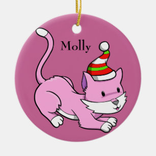 Adorno De Cerámica Navidades Kitty "Molly" Ornament