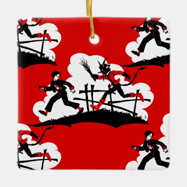 Adorno De Cerámica navidades krampus (Anverso)