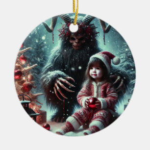 Adorno De Cerámica Navidades Krampus Ornament