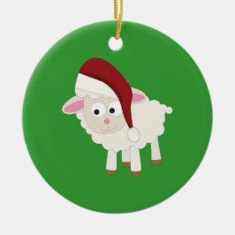 Adorno De Cerámica Navidades Lamb