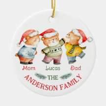 Navidades llevan nombres de familia niños lindos