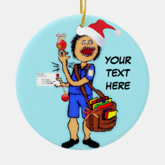 Adorno De Cerámica Navidades Mailman
