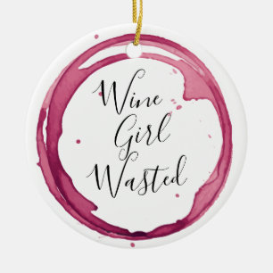Adorno De Cerámica Navidades malgastados por Chica de vino