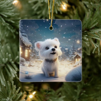 Adorno De Cerámica Navidades malteses únicos, regalo para los amantes