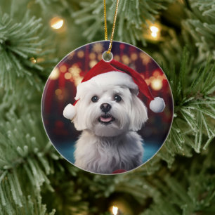 Adorno De Cerámica Navidades malteses únicos, regalo para los amantes