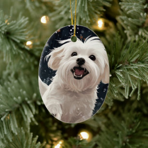 Adorno De Cerámica Navidades malteses únicos, regalo para los amantes