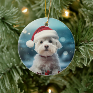 Adorno De Cerámica Navidades malteses únicos, regalo para los amantes