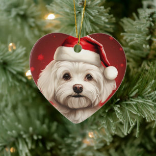 Adorno De Cerámica Navidades malteses únicos, regalo para los amantes