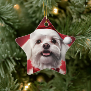 Adorno De Cerámica Navidades malteses únicos, regalo para los amantes