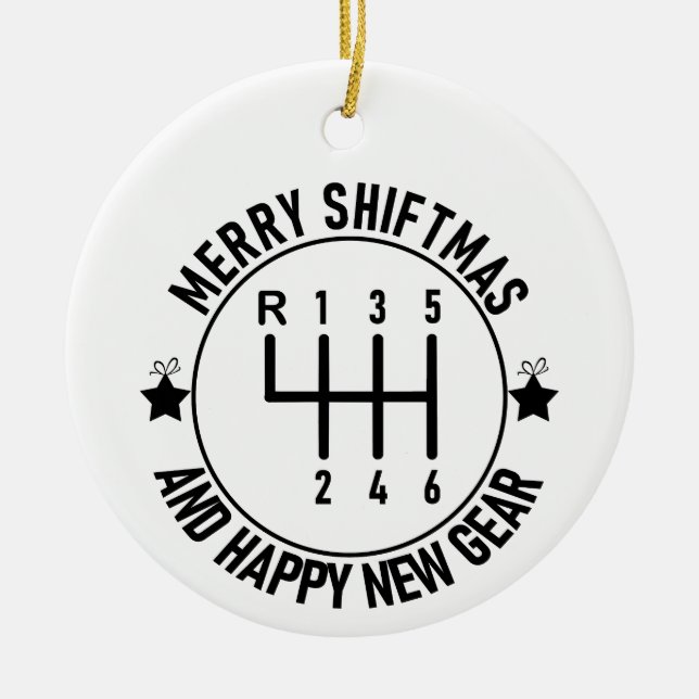 Adorno De Cerámica Navidades manuales de mecánica de Carreras automát (Frente)