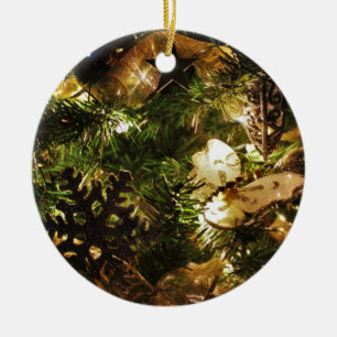 Adorno De Cerámica Navidades mariposa