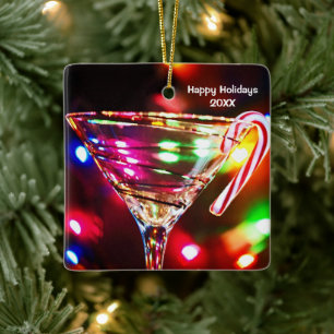 Adorno De Cerámica Navidades Martini