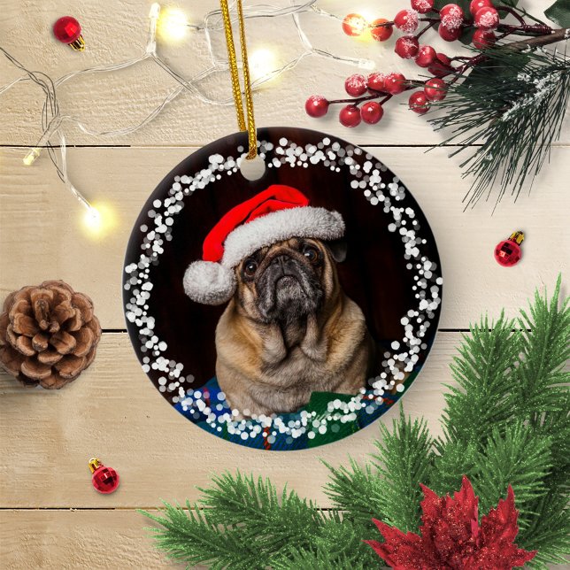 Adorno De Cerámica Navidades Mascotas de cachorros de perro simple (Subido por el creador)