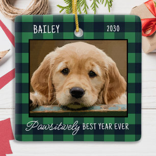 Adorno De Cerámica Navidades mascotas Personalizados Foto Perro de Ca