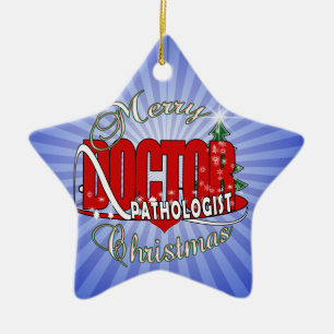 ADORNO DE CERÁMICA NAVIDADES MÉDICA PATÓLOGO