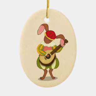 Adorno De Cerámica Navidades medievales de Lute Personalizados