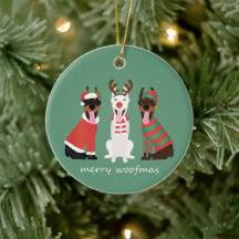 Navidades Merry Woofmas Dobermann Perros