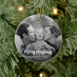 Adorno De Cerámica Navidades Minimalistas modernos foto en blanco y n