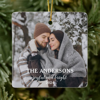 Adorno De Cerámica Navidades mínimos Foto de parejas