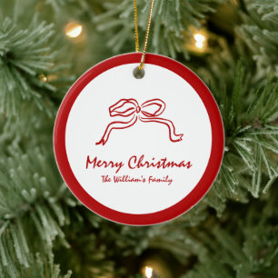 Adorno De Cerámica Navidades modernos de Red Knot