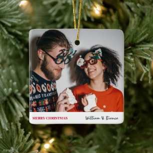 Adorno De Cerámica Navidades modernos y sencillos   Foto de pareja mo