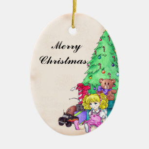 Adorno De Cerámica Navidades Morning Ornament