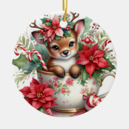 Adorno De Cerámica Navidades Mug Reindeer 6