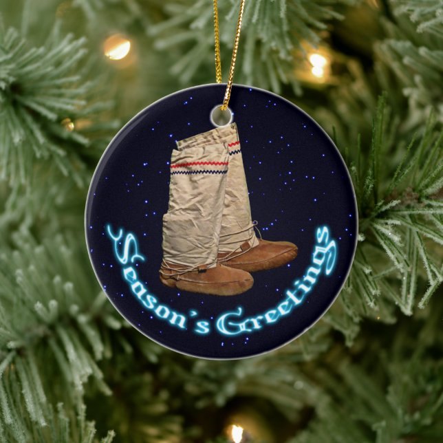 Adorno De Cerámica Navidades Mukluks (Árbol)