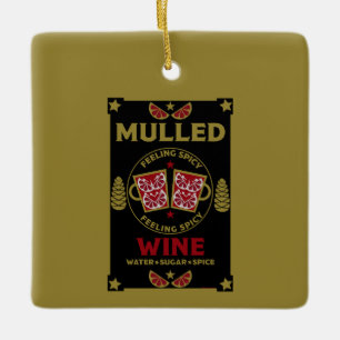 Adorno De Cerámica Navidades mulled Red Wine