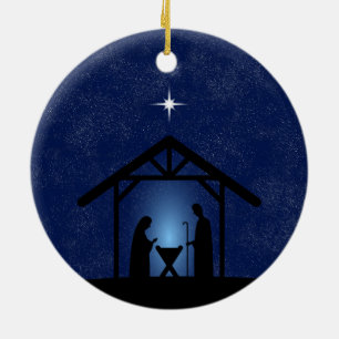 Adorno De Cerámica Navidades Natividad Escena religiosa