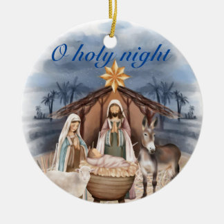 Adorno De Cerámica Navidades Natividad Escena religiosa