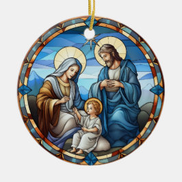 Adorno De Cerámica Navidades Natividad Sagrada Familia