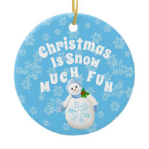 Navidades Nieva Mucho Diversión Snowman